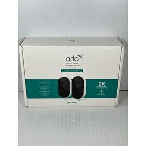 Arlo Essential 2K Outdoor Security Camera System (2-Pack) 2025 VMC3080 NEW